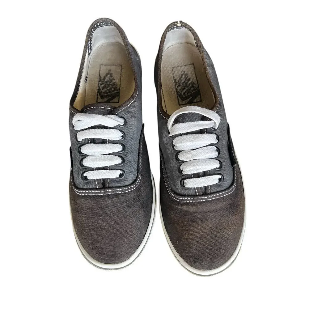 VANS two tone gray Old Skool SK8 Woman’s mock laceup slip on sneakers size 7.5